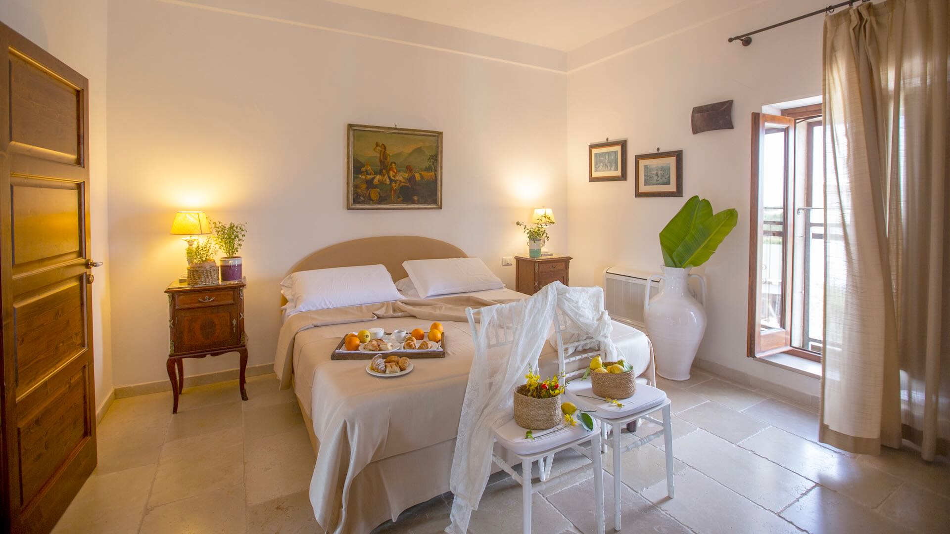 Camera da letto della masseria